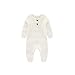 Chamie Baby Romper Newborn Knitted Jumpsuit Long Sleeve Baby Boys Girls Footless One-Piece Suit 0-24 Months,3 Pcs,Brown,Green,Blue