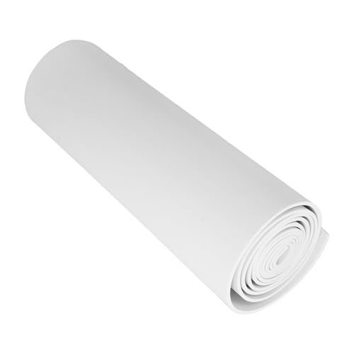 Gatuida Lámina de Espuma Eva Blanca de Alta Densidad 3 Mm Grosor, 2 Metros Largo X 30 Cm Ancho, Material Flexible para Manualidades Diy, Cosplay y Disfraces, Hojas para Modelismo