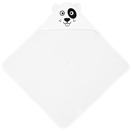 Image of Aiden's Corner Cute Adorable Baby Animal Puppy Dog Hooded Bath Towels with Ears (White)