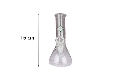 Weedness Glas Bong mit Koffer 14,5 mm Schliff Small – Bong Set Komplett mit Chillum kleine Mini Zubehör Pipe Geschenkset – Bild 5