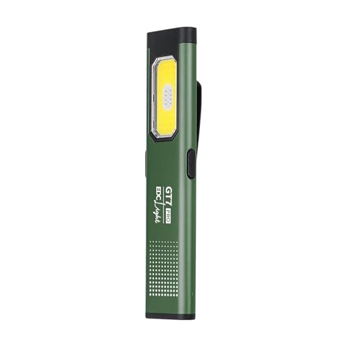 Compact Multi-Mode Pocket LED Flashlight, Clip-on with a Magnetic Base EDC Flashlight, Dual Light Sources with 6 Lighting Modes, Suitable for Outdoor Camping, Hiking, and Nighttime Work.(Green)