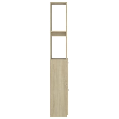 Muebles de baño de roble Sonoma con acabado de madera elegante 6