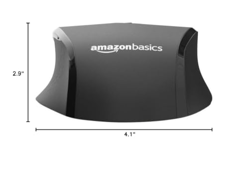 Image of Amazon Basics Portable Wireless Computer Mouse, Ergonomic, 2.4 GHz Optical, DPI Adjustable, Easy to Use, Compatible with PC, Mac, Laptop, Black (Pack of 2)