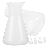 Fiole graduée : la fiole de laboratoire est fabriquée en pp, conçue pour être durable et fiable, fiole de laboratoire