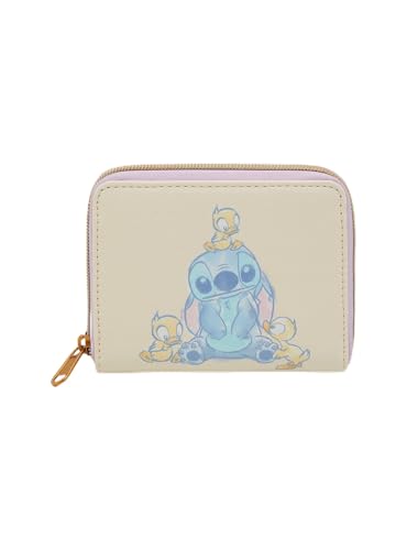 Loungefly Disney Stitch & Ducks Pastel Mini Zipper Wallet LIGHT PURPLE NONE