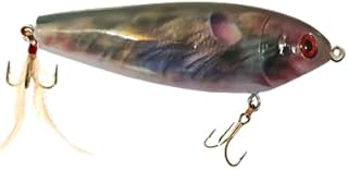 5" Wood Boog Top Water Fishing Lure Topwater Bass Duck Lure Bomber Wooden Plopper Twirling Floating Lures