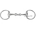 Lift Sports EGGBUTT Snaffle Horse Bit Lozenge Fat Double Joint Oval Link Silver Polish Stainless Steel Tack Equestrian (5.50 Inch)