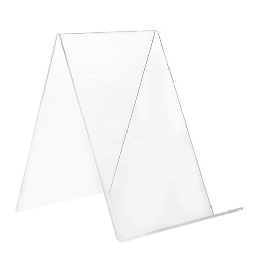 Housoutil Support Acrylique Transparent pour Simple et Présentoir de Bureau pour Bibliothèque et Librairie Design Épuré et Robuste