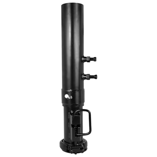 Gooseneck Coupler May Separate - 2022-2024 PJ Trailers LD, LY, LX, LS, CC, DD, TJ, & TS Trailers - Demco EZ Latch 4 30,000 lbs Heavy Duty Round Tube Gooseneck Coupler, 2-5/16' Ball Size Adjustable Trailer Hitch, Retracted 30' to Extended 38' for Horse Trailers, Livestock & Flatbed Hauling, Black