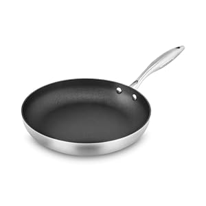Scanpan CX+ 11″ Fry Pan – Stratanium Plus Nonstick – 5-ply Stainless Steel