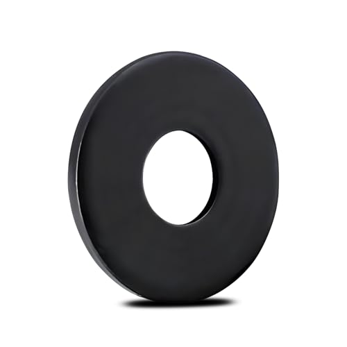 Ezitruz Arandelas M8 Negras, 50 Piezas de Acero al Carbon, Arandelas de Carrocería M8, Planas, Arandelas de Distancia para Tornillos y Tuercas y Varilla Roscada