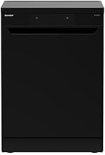 غسالة أطباق انفرتر تكفي لعدد 15 شخصًا من شارب، 60 سم، 10 برامج، أسود، QW-V1015A-BK