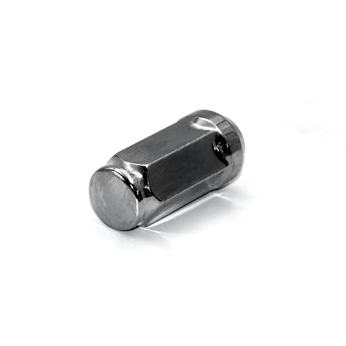 Image of 20pcs 1.9 inch Chrome 1 /2-20 Closed End Bulge Acorn Lug Nuts, 19mm Hex Wheel Lug Nut with Cone Seat Compatible with Mustang Bronco Ranger Safari YJ TJ KJ KK ZJ WJ WK XK MJ XJ