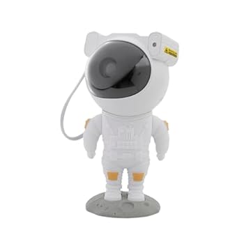 Astronauta Luminária Projetor de Estrelas e Galaxias Nebulosas com Luz de Led e Controle Remoto Temporizador Desligamento Automático - RCM Group®