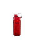 ergobag Trinkflasche BPA-frei 550 ml, auslaufsicher und Kohlensäure geeignet, spülmaschinengeeignet, Drache - Rot