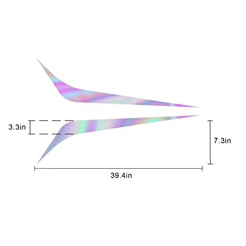 Lanzmyan Car Hood Decal Sticker Dbs009 Universal Hood Racing Body Side Vinyl Modified Stripe Exterior Decoration Decal Multicolor #TOP4