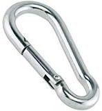 5/16 Zinc Plated Steel Carabiner Snap Hook - (2, 5, 10, 20, 35, 50, 100 Packs)
