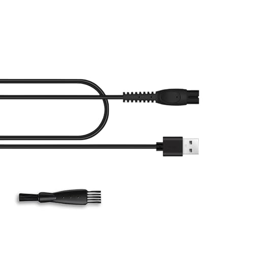 X5006/85 Charger,S5880/81 Charging Cord Compatible with New Philips Norelco Latest Version S7885/85 S7886/84 S7887/82 Shaver,USB-A Charging Cable wtih Cleaning Brush.