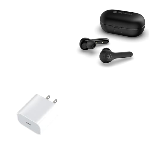 BoxWave Charger Compatible with Motorola Buds - PD GAN miniCube (30W), 30W Tiny PD GAN Type-C Wall Charger - Winter White