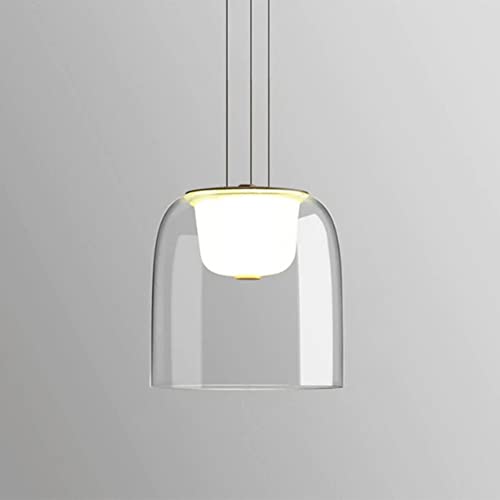 Pendant lampe de chambre en verre transparent pour illuminer les zones sombres