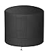 AILELAN Air Conditioner Cover Heavy Duty Large Universal Veranda Winter AC Unit Cover for Standard American Furniture Central Outdoor Vent Full Cover (Round) 34 x 30 inches, Black