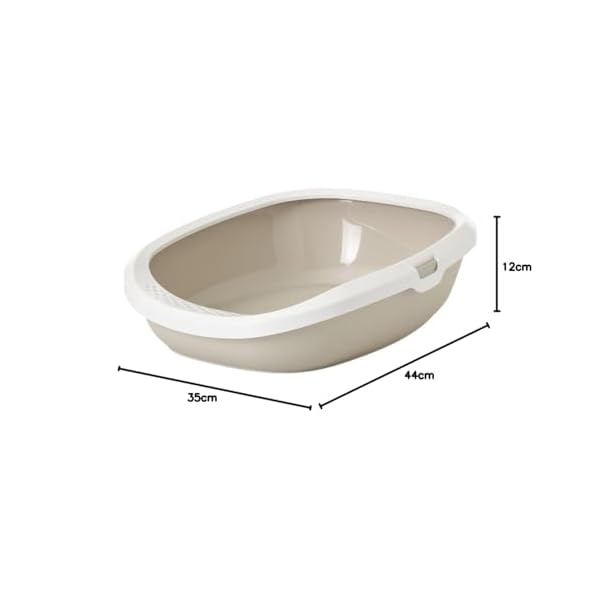 Katzentoilette "Gizmo Medium" mokka / weiß 44 x 35,5 x 12,5 cm – Bild 5