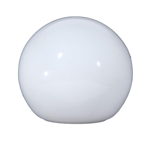 Image of B&P Lamp American Made Opal Glass Neckless Ball Shade, 6 Inch Diameter, 3 Inch Top Opening, Hand-Blown Milk Glass Globe