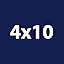 Navy Blue 4X10 Inches