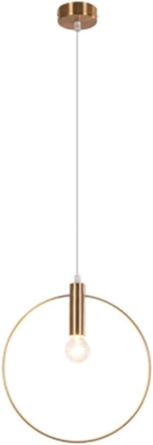 Lustre anneau suspendu en métal réglable pour plafond moderne