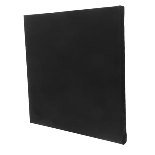 Sewroro Black Cotton Canvas Board 30cm x 30cm for Acrylic Oil and Watercolor Painting with Wood Frame, Stretched Black Blank Canvas Panel Suitable for Children DIY Drawing and Art Practice