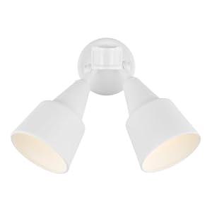 Generation Lighting 2-Light 12.5-Inch Adjustable Flood Light in White