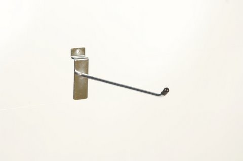 Chrome 100 X 10" (25Cm) Slatwall Slotwall Slat Wall Hook Prong Arm Retail Shop Display