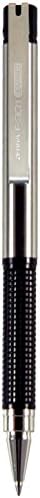 Zebra F-301 Compact Stainless Steel Ballpoint Pen, 0.7mm, Black, 2 Pack (27412)
