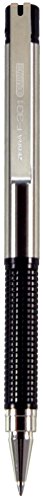 Zebra Pen F-301 Compact Retractable Ballpoint Pen, Stainless Steel Barrel, Fine Point, 0.7Mm, Black Ink, 2-Pack #TOP2