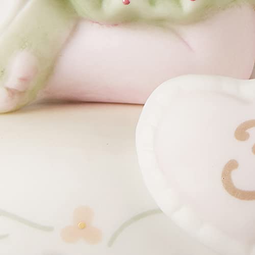 Precious Moments, Growing In Grace, Age 3, Bisque Porcelain Figurine, Brunette Girl, 142012B #TOP4