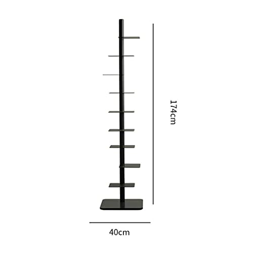 Waeyz Rotating Bookshelf, Multi-Layer Design Modern Bookcase, Metal Open Bookshelf, Free Standing Books Storage Rack, For Home Office,Living Room, Bathroom ( Color : Gold ) #TOP5