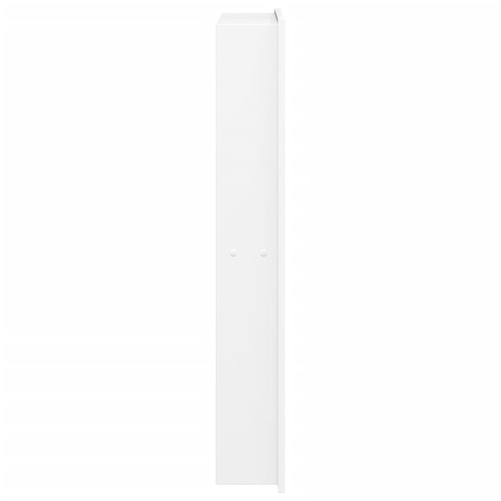 vidaXL Wnęka prysznicowa, biała matowa, 32x62x9 cm, stal nierdzewna, wnęka łazienkowa, wnęka do zabudowy, wnęka prysznicowa ze stali nierdzewnej