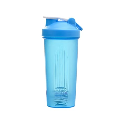 Rastapulz Vaso agitador deportivo, portátil, práctico, vaso agitador, 600 ml, botella agitadora de plástico, para adultos, color