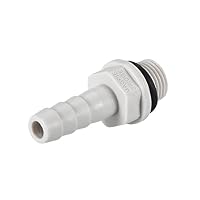sourcing map 6 Stück PVC Schlauchanschluss Schlauchverbinder 6mm oder 15/64" mit Widerhaken x 1/8" G Stecker Rohr Schlauchtülle Wasseranschluss Verlängerung – Ansicht 4
