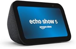Amazon Echo Show 5 (latest model) | Smart display with Alexa, 2x bass speaker, clearer sound, camera for home