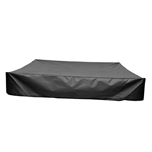 FUNOMOCYA Cover Bath Cover Covers Tarps Waterproof outside above Landscaping Oval Windproof Seat Sandbox Sand Vinyl Tarps Heavy Duty Pool Heater Pit Dirt Solar Play Black Oxford Cloth