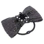 L. Erickson Santorini Straw Pony, Black