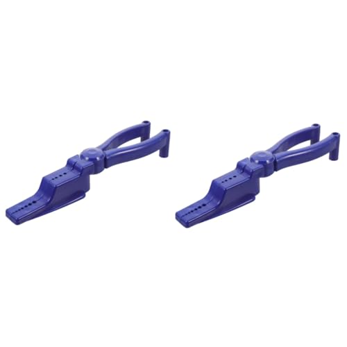 Homoyoyo 2pcs Professional Nail Plier Hammering Tool Compact Nailing Holder Joint Pliers Nail Holes Plastic Auxiliary Hold for Diy