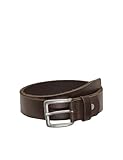 Extrémité arron ONLY & SONS ONSCARTER MEDIUM Ceinture en cuir NOOS pour homme, pierre marron, taille 85, Marron/pierre, 85 cm