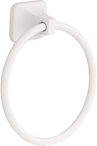Franklin Brass D2416W Futura Towel Ring, White