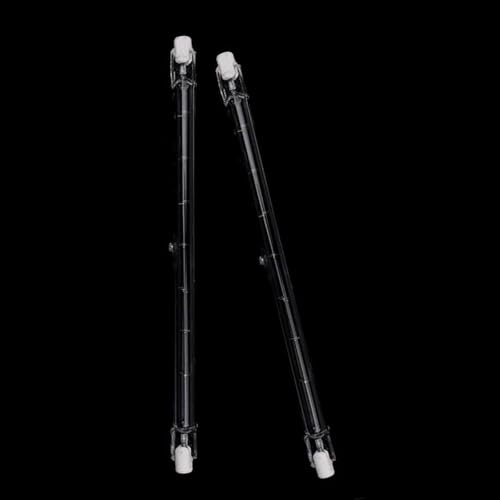 2PC R7S 254 1500W 230V Bombilla halógena R7S J254mm 1000W 120V 10in J tipo T3 Luces inundación filamento doble extremo Lámparas tubo cuarzo 220V 1000W