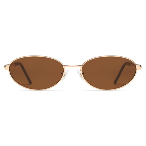 Retro Oval Sunglasses for Women Mens with Spring Hinge Sunnies AP3696