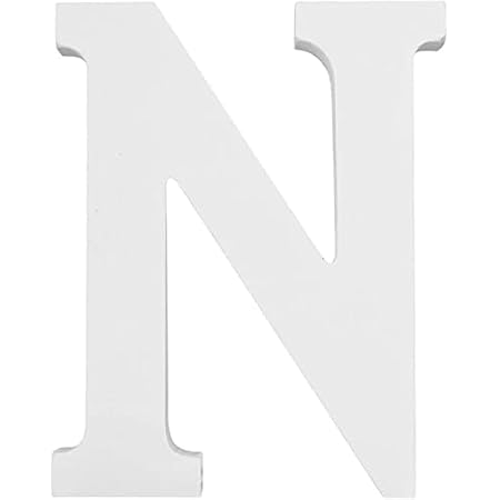 YUNA Legno Lettere A-Z Retro Fai da Te Decorazione per la casa caffetteria  Abbigliamento Negozio Feste di Matrimonio Bianco, Altezza 11cm, Legno,  White, Large (N) : Amazon.it: Casa e cucina