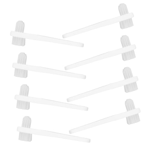 VALICLUD 8pièces Brosse Pour Dentier Nettoyage Appareils Dentaires Prothèses Dentaires Double Face Portable Pratique Mini Pour Maison Soins Bucco-dentaires