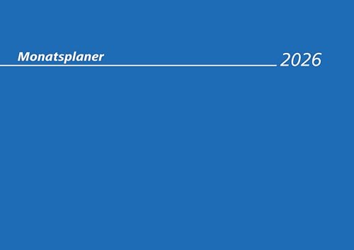 Zettler Monatsterminkalender 1M/1S 2026 – Wandkalender A4 30 × 21 cm, 1 Monat pro Seite, 16 Blatt, Drahtkammbindung mit Aufhänger, Wochenzählung, Vor- & Folgemonat, Sonn- & Feiertage